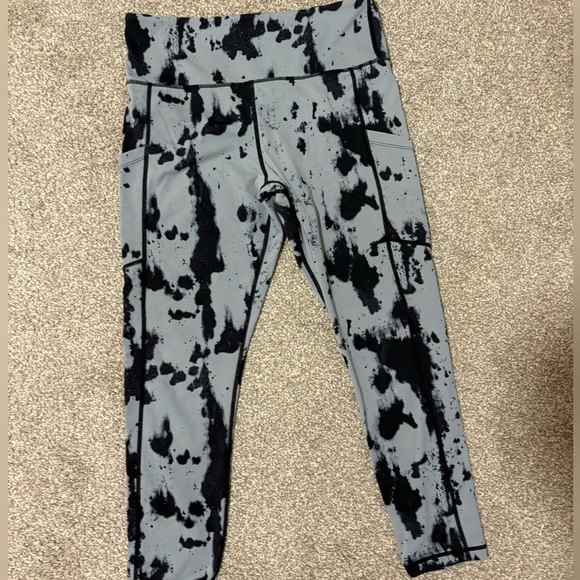 Zyia Active Slate Oxidation Soft‎ n Snug Hi-Rise 7/8 Leggings Size 8-10 - Picture 2 of 9